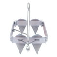 thumbnail image 3 of Boat Sliding Cube Anchor, Foldable, Steel Construction with Galvanized Finish, Reliable Boat Anchoring with Fixed Teeth, 3 of 5