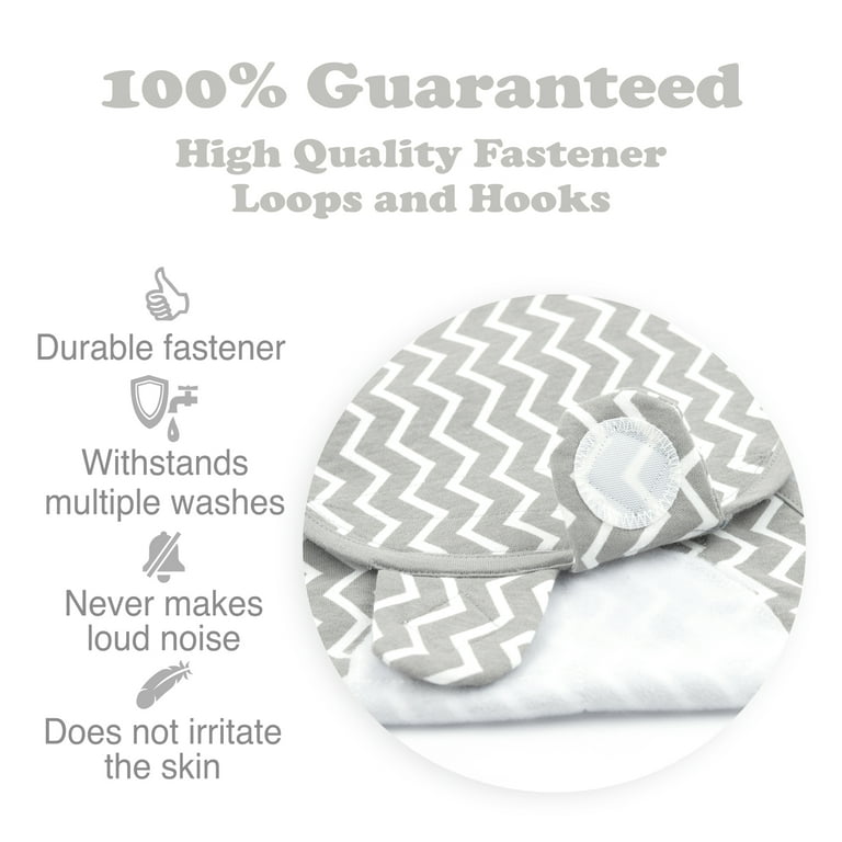 Baby Swaddle Blankets Wraps for Newborn Boy and Girl, 0-3 Months,  Small/medium, Aqua/Grey