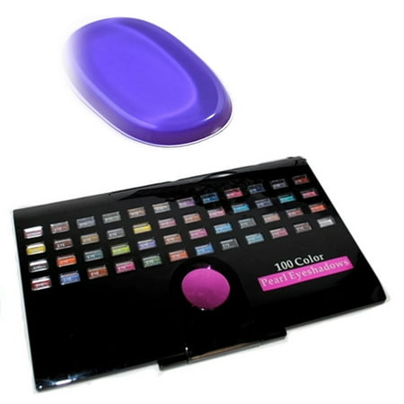 Best Offer Excellent 100 Color Glitter Eyeshadow Palette & Silicone Sponge as a (The Best Glitter Eyeshadow)