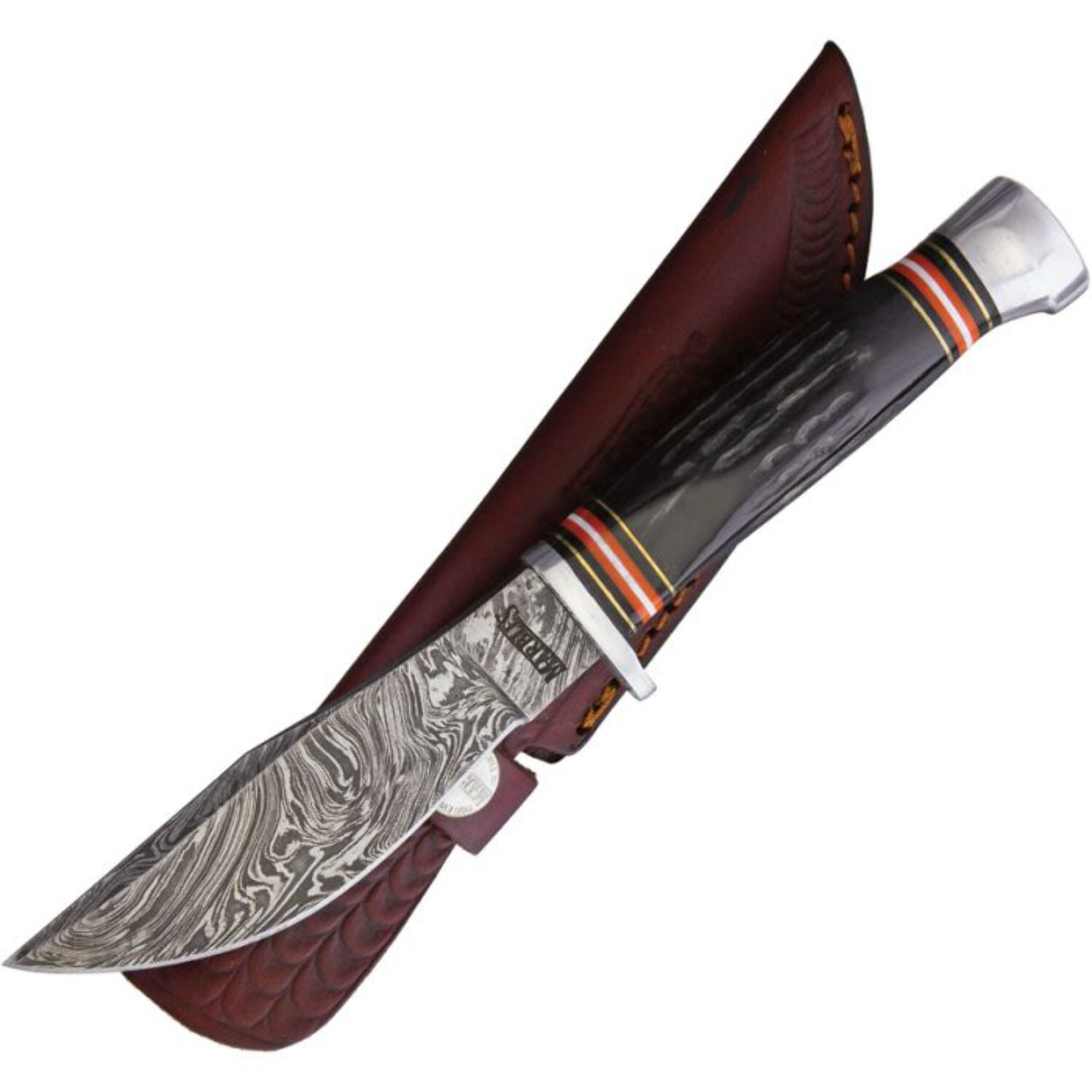 Fixed Blade Horn Damascus