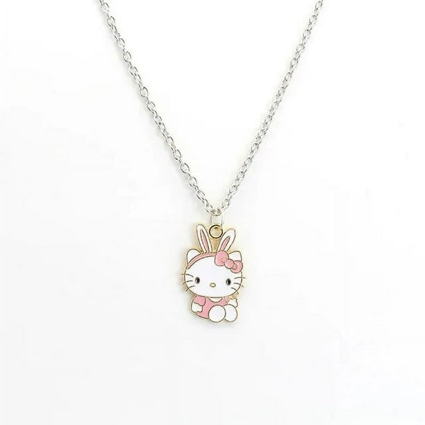 Hello kitty diamond necklace sale