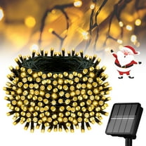 Solar String Lights for Outside, 23Ft 50 LED Solar String Lights Outdoor with 8 Modes ，Solar Christmas Lights Outdoor Waterproof for Yard, Fence,Balcony, Party,Christmas Tree Decorations (Warm White)