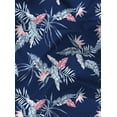 thumbnail image 6 of Wespornow Mens Hawaiian Shirts Short Sleeve Floral Tropical Beach Casual Button Down Shirts Dark Blue XXL, 6 of 7