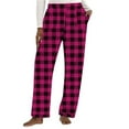 thumbnail image 3 of 2026 Winter Women Plus Size Pajama Pants Plaid Comfy Lounge Pj Pants Sleep Bottoms Flannel Pajamas Pant with Pockets, 3 of 5