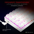 thumbnail image 4 of Teclado Gamer Redragon Dragonborn Blanco 60% Red Switch RGB, 4 of 5