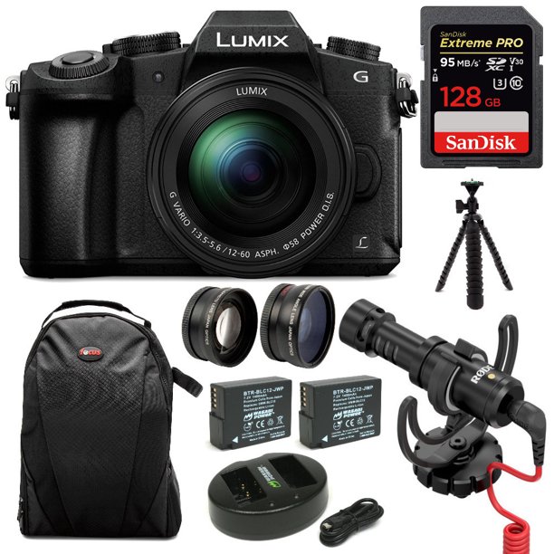 Panasonic LUMIX G85 Mirrorless Camera with 1260mm Lens and 128GB SD