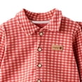thumbnail image 3 of HBGVBA Girls 2 Piece Outfit Plaid Collared Long Sleeve Top with Pants Casual Winter Set for 0-12 Years, 3 of 5