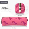 thumbnail image 3 of Rateoe Leopard Print Print Leather Pencil Case with Smooth Zipper, Compact Storage for Writing Tools & Art Supplies, 8.26" x 1.96" x 2.16", 3 of 7