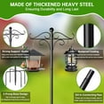 thumbnail image 2 of JahyShow 2 Pack Shepherds Hooks for Outdoor,108 Inch Heavy Duty Bird Feeder Pole with 5 Prongs Base, 2 of 7