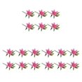 thumbnail image 2 of Guardoinrt 1/2/3 6 Pièces PVC Artificiel Lys Fleur Simulation Réutilisable Lavable Portable Salon Faux Plantes Fleurs Ornement Rose Foncé 3PCS, 2 of 6