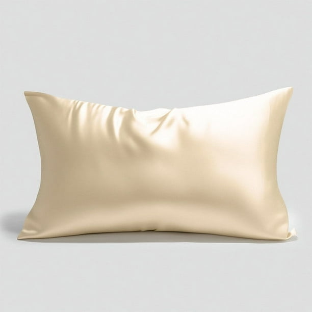 Fundas de almohada, fundas de almohada, fundas de almohada decorativas, funda de almohada de seda sintética para cabello y - Funda de almohada de seda sintética de 63 x 45 cm con cierre de sobre. Fund
