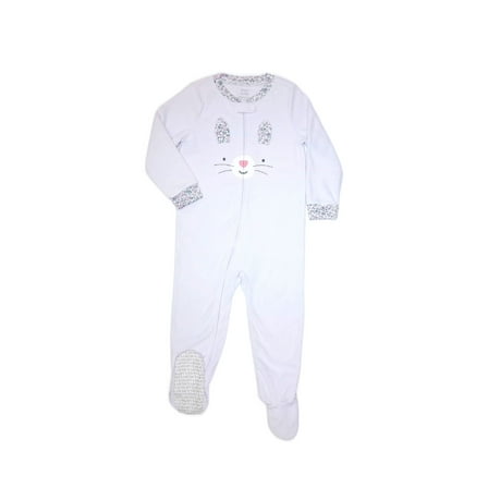 Carter's Toddler Girl's Soft Fleece Lavender Bunny Footed Pajama Sleeper, Size 2T