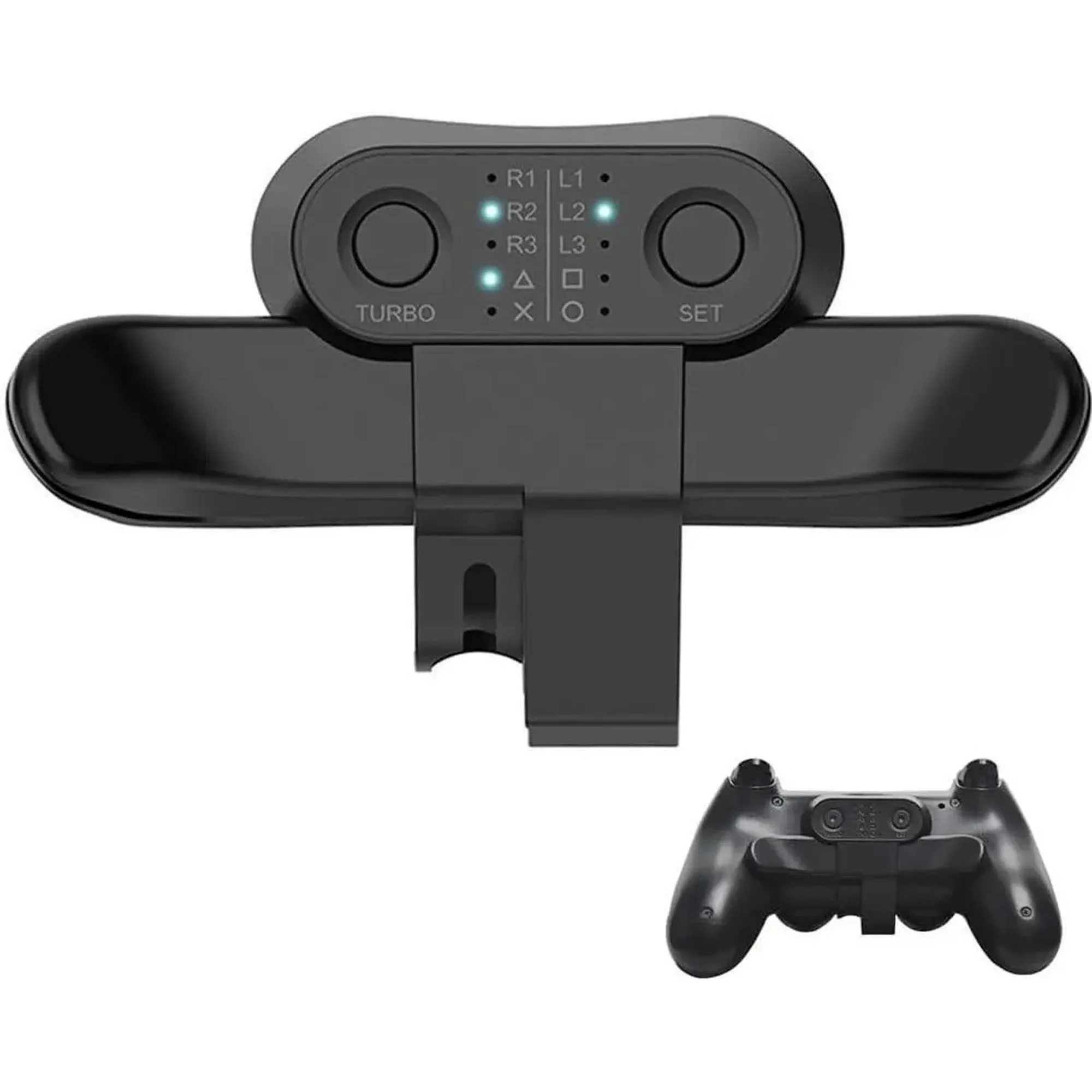 Back Paddles for PS4 Controller,Back Button Attachment Dominator Mod Kit Compatible with PS4 Controller, Paddles with Turbo & Memory Function, Plug and Play