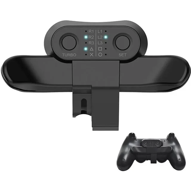 Palettes Arrière pour Manette PS4, Accessoire de Bouton Arrière Kit de Mod Dominator Compatible avec Manette PS4, Palettes avec Fonction Turbo et Mémoire, Prêt à l'Emploi