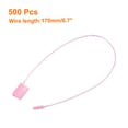 thumbnail image 2 of Uxcell 500Pcs Nylon Hang Tag String 6.7Inch Snap Lock Pins Loop Price Tag Fastener Plastic Tags Pink, 2 of 7