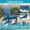 thumbnail image 6 of Ciokea Wood Adirondack Chair Folding Outdoor Patio Chairs Fire Pit with Cup Holder Pool Porch Garden Navy, 6 of 9