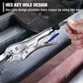 thumbnail image 3 of Juego de alicates de bloqueo WORKPRO de 5 piezas con llaves hexagonales de acero CR-V, 3 of 7