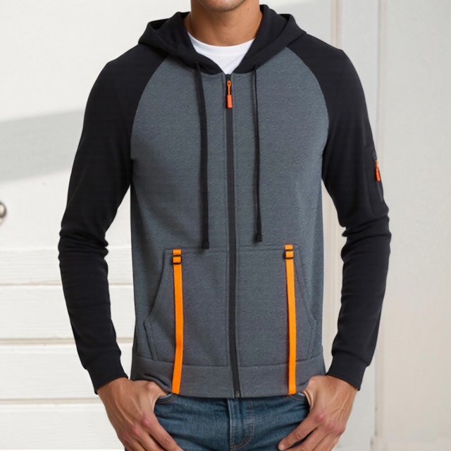 MHFRRA Sudaderas y Sudaderas para Hombre, Suéter Cálido de Invierno, Ropa de Calle Informal, Sudadera con Capucha Cómoda y Suave para Otoño E Invierno Gris