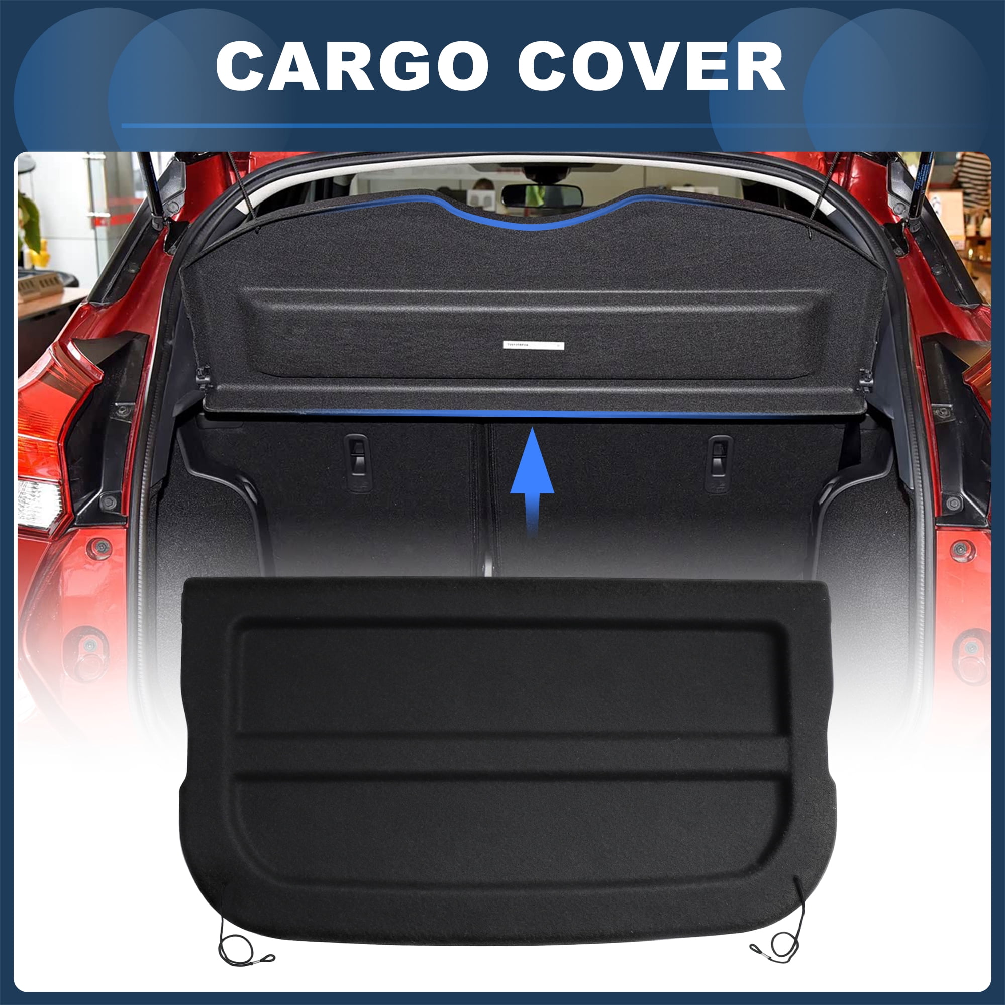 Unique Bargains Cargo Cover for Nissan Kicks 2025 2026 Rear Trunk Shade Non-Retractable