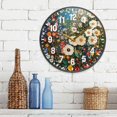 thumbnail image 3 of Yayeee Wall Clock Battery Operated 9.5" Silent Quartz Non-Ticking for Living Room Decor, Floral Garden, 3 of 8