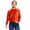 Rust, variant on US Blanks US538 Ladies Velour Long Sleeve Crop T-Shirt
