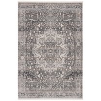 SAFAVIEH Vintage Persian Forrester Oriental Polyester Area Rug, Grey/Charcoal, 6' x 9'
