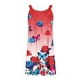 thumbnail image 5 of WILLBEST Robe avec S Femmes Robe d'Été de Plage Sans Manches Imprimée Décontractée Bord de Mer Mini Robe, 5 of 5