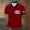 Wine, variant on Men's Shirt with Embroidered Maple for Canada Day Celebration - Comfortable Casual Knit Top for Daily Wear and Weekend Outings