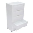 thumbnail image 3 of 5 Drawers Dresser Chest Drawers Plastic Clothes Storage Bedroom Furniture White, 3 of 12