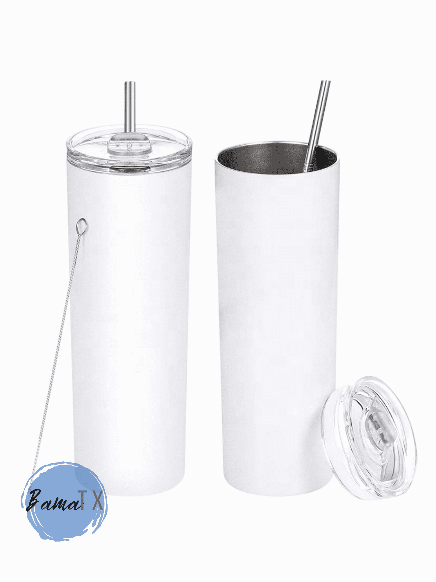 20 oz Skinny Straight Sublimation Tumbler (4 Pack)