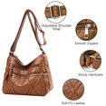 thumbnail image 3 of KXF Crossbody Bag for Women Lightweight Shoulder Bags Ladies Soft PU Leather Handbags, 3 of 9