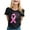 Noir, variante sur Yhmxh T-shirts pour Femmes T-shirt Imprimé à Manches Courtes Col Rond Haut/chemise d'Été pour Femmes T-shirts d'Été sous-Vêtements T-shirts pour Femmes