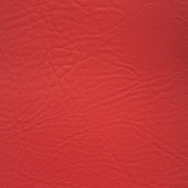 Ottertex 54 Vinyl 100% Polyester Faux Leather Craft Fabric By the Yard, Red