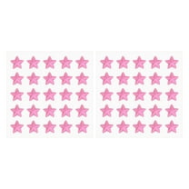 Uxcell Star Stickers, Self Adhesive Acrylic Star Rhinestones Jewel Sticker Crystal Embellishment Sheet for Crafting Dark Pink