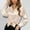 Beige, variant on DuoJiaJ New Spring And Summer Fashionable And Casual Women's Satin Imitation Silk Long Sleeved Shirt Women's Work Shirts Beige L