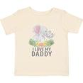 thumbnail image 3 of Inktastic I Love My Daddy Cute Elephants and Spring Flowers Boys or Girls Baby T-Shirt, 3 of 5