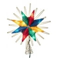 thumbnail image 2 of Kurt Adler 9.5-Inch UL 10-Light 8-Point Capiz Multi-Color Star Treetop, 2 of 2