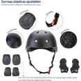 thumbnail image 2 of Juego de Casco de Bicicleta Bluelander para Niños y Niñas, Rodilleras, Coderas, Palmilleras, Negro, 2 of 4