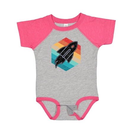 

Inktastic Rocket Ship Retro Space Gift Baby Boy or Baby Girl Bodysuit