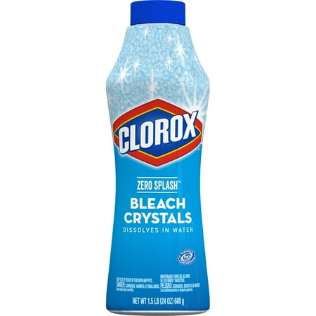 UPC 044600313429 product image for Clorox Zero Splash Bleach Crystals, Regular Scent, 24 oz | upcitemdb.com