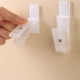 thumbnail image 7 of 1 Pcs Self Adhesive Clips,Plastic Rotatable Tapestry Sticky Springless Hanger, Towel Holder,Wall Clip,3.46 Inch Rotatable Transparent Mini Plastic Clips for Home Poster Photo Decorations,Clear, 7 of 7
