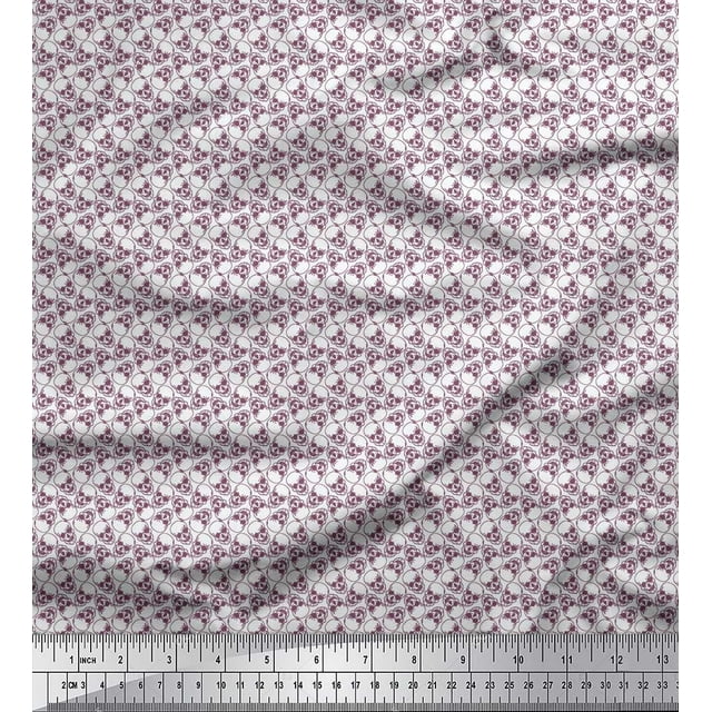 Soimoi Cotton Voile Fabric Skull Small Decor Fabric Printed Yard 42 Inch Wide