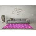 thumbnail image 3 of Ahgly Company Indoor Square Persian Pink Traditional Area Rugs, 4' Square, 3 of 4