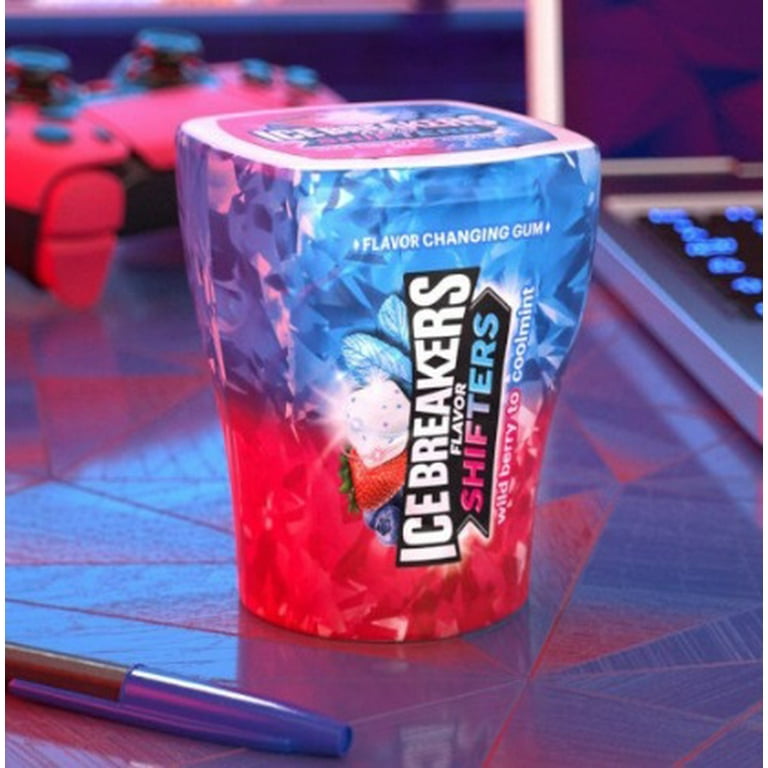 ICE BREAKERS FLAVOR SHIFTERS WILD BERRY/COOLMINT FLAVORS SUGAR