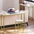 thumbnail image 3 of CuisinSmart Wood Home Decor Style Console Table, Gold, 3 of 9