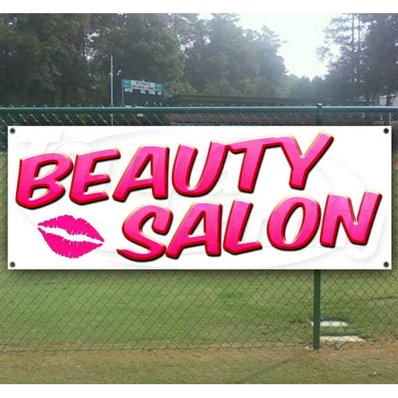 Beauty Salon 13 oz Vinyl Banner With Metal Grommets