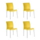 thumbnail image 1 of Juego de 4 Sillas Equipamiento en Muebles polipropileno amarillo apilable, 1 of 5
