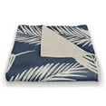 thumbnail image 3 of Creative Products Nature Palm Navy 50x60 Coral Fleece Blanket, 3 of 3