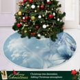 thumbnail image 6 of SKYSONIC Christmas Tree Skirt Snowflake Xmas Tree Skirt Floor Door Round Mat Decorations for Holiday Party Home Christmas Day Ornaments 47.2 Inch, 6 of 6