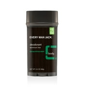 Every Man Jack Eucalyptus Aluminum-Free Deodorant for Men, Naturally Derived, 3 oz